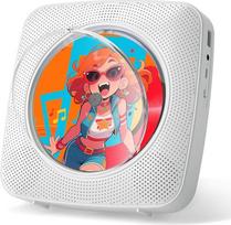 "Gueray" nešiojamasis CD grotuvas Nešiojamasis radijo imtuvas CD grotuvai Vaikiškas CD grotuvas "Discman" su 1800 mAh akumuliatoriumi Garsiakalbis Nuimamas dulkių dangtelis Nuotolinio valdymo pultas FM radijas USB AUX funkcija Balta