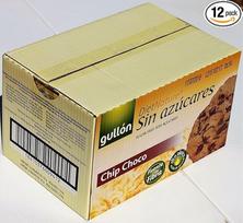 "Gullon Choc Chip" sausainiai be pridėtinio cukraus 125 g (12 vnt.)