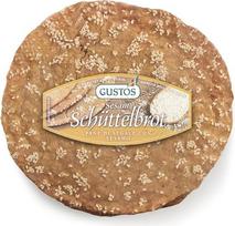 "Gustos" - 6 pakuotės Pietų Tirolio duonos iš ruginių miltų su sezamo sėklomis, po 150 g, traški ir lengvai virškinama
