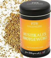 "Hallingers" "Rustic Bread Spice" - prieskonių mišinys duonai arba ant duonos (skardinė) - dovana vasarą ir puiki kepsninės dovana | Naujų namų atkūrimas išėjus į pensiją