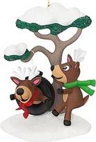 "Hallmark Keepsake" kalėdinė dekoracija 2024 "Reindeer Antics" juokingos dovanos
