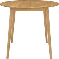 "Hallowood Furniture Ledbury" mažas išskleidžiamas valgomojo stalas Apvalus valgomojo stalas Medinis sulankstomas stalas ąžuolo išvaizdoje Virtuvės stalas Valgomasis stalas Valgomasis stalas Namams ir kavinėms