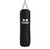 "HAMMER" bokso smūgiavimo maišas "Premium Black Kick" - idealiai tinka bokso ir kikbokso treniruotėms