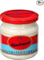 "Händlmaier 's Cream Horseradish" stiklinė su krienais, 10 vnt. (10 x 190 g)