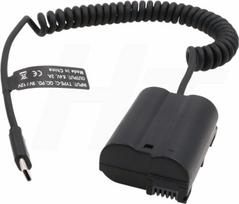 "HangTon" maitinimo blokas C PD 9V 12V USB C į EP-5B nuolatinės srovės jungtis, skirta Nikon D7000 D7100 D7200 D7200 D7500 D500 D610 D750 D800 D810 D850 fotoaparatui (EN-EL15 baterijos manekenas)