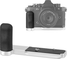 "Haoge ZF" rankinė rankena "Nikon ZF" fotoaparatui su ergonomiška silikonine šonine rankena, L formos rankena, MHG-ZFW, integruota "Arca Swiss" tipo plokštelė, skirta DJI RS2/RS-C2/RS3/RS3-PRO/RS3, sidabrinė