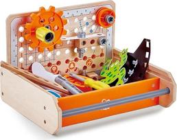 "Hape Tüftler Workbench", MINT žaislas, eksperimentų rinkinys, "Junior Inventor" - išradinėk ir eksperimentuok