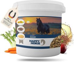 "Happy Horse Gastro Mash" košė be grūdų jautraus skrandžio žirgams 5 kg su ramunėlėmis, imbieru ir linų sėklomis Švelni skrandžiui ir lengvai virškinama košė be priedų ir cukraus