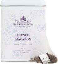 "Harney & Sons French Macaron" baltosios arbatos skardinė su 20 maišelių