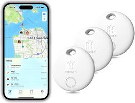"HH-Tech Smart Tag Lite" (3), skirtas "Apple iOS" įrenginiams, raktų seklys, daiktų ieškiklis, keičiama baterija, lengvai sekite savo piniginę, krepšį, lagaminą ir kt. visame pasaulyje su "iPhone" programėle "Find My App