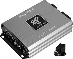 "HiFonics PLUTO 1" itin kompaktiškas skaitmeninis 1 kanalo mikro galios stiprintuvas D klasės žemų dažnių garsiakalbio stiprintuvas su 1 x 375 W RMS