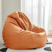 "Highdi Bean Bag" suaugusiems žaidimų sėdynės pagalvėlė skalbiama minkšta minkšta pūkinė sofos antklodė be užpildo Sodo pagalvėlė Grindų pagalvėlė gyvenamajam kambariui viduje lauke (120 x 140 cm, vandeniui atspari oranžinė)