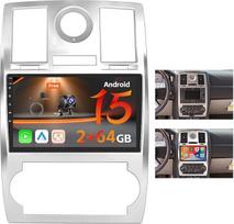 "Hikity" 2+64G "Android" automobilinis radijas "Chrysler 300C 300 2005-2009" su belaidžiu "Carplay" "Android" automobiliu, 9 colių jutiklinis ekranas GPS navigacijos radijas su "Mirror Link" WiFi "Bluetooth" FM RDS EQ SWC atbulinės eigos kamera