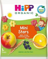 "HiPP Organic" produktai vaikams "Nibble" "Nibble Stars" su obuoliais, apelsinais ir serbentais