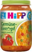 "HiPP" daržovių troškinys (6 x 250 g), meniu nuo 12 mėn., be glitimo, su Omega-3, geriausios ekologiškos kokybės