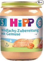 "Hipp" Laukinės lašišos paruošimas su daržovėmis, 6 vnt. (6 x 125 g)