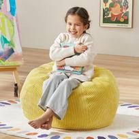 "Hobestluk" mažas geltonas "Teardrop Bean Bag" su užpildu, nuimamas užvalkalas miegamajam, svetainei