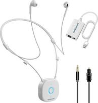"Holdsound HSD100" belaidės TV ausinės senjorams, belaidės TV ausinės su USB siųstuvu, kaklo juostos dizainas, geresnis garsumas, be garso vėlavimo, "Plug and Play", 15 val.