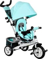"HOMCOM" triratis "6-in-1" su stūmimo strypu 1-5 metų vaikams iki 25 kg, vaikiškas triratis su važiavimu pirmyn ir atgal, krepšiu, puodelio laikikliu, stogeliu nuo saulės, žalias