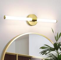 "Homefire" LED veidrodinė lempa Vonios kambarys 60 cm - veidrodinė lempa Vonios kambarys Auksinė vonios kambario šviesa Sieninė 8 W vandeniui atspari IP44 sieninė lempa Moderni neutrali balta 4000 K sieninė šviesa vonios kambariui Virtuvės prieškambaris