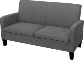 "Homgoday" 2 vietų sofa Kanapa Dvigulė sofa Poilsio sofa Minkšta sofa Šiuolaikinė svetainės sofa Svetainės sofa Gyvenamojo kambario sofa Priimamasis 135 x 65 x 76 cm Tamsiai pilka