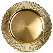 Dekoratyvinė polėkštė, auksinė, 33 × 33 × 1,5 cm