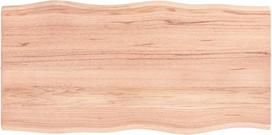 "Homgoday" šviesiai rudos spalvos stalviršis, 80 x 40 x 2 cm, ąžuolo masyvo mediena, virtuvės kavos stalviršis, stalviršis, rašomojo stalo stalviršis