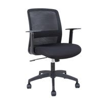 Biuro kėdė su supimo mechanizmu, juoda, 62 × 56 × 87–95 cm