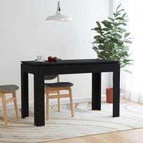 "Homgoday" valgomojo stalas juodas 120 x 60 x 76 cm Medinis virtuvės stalas Valgomojo baldų komplektas namams, biurui, kavinei, restoranui 1296