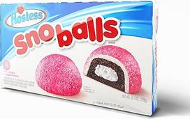 "Hostess SnoBalls" 6 kamuoliukų pakuotė - 297 g originalaus amerikietiško zefyrų pyrago su smulkintu kokosu, šokolado ir grietinėlės įdaru - kultinis užkandis iš Amerikos - minkštas, saldus ir nenugalimas