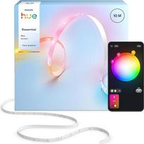 "Hue Essential" 10 m LED šviesos juosta, RGBIC, ryškios spalvos, lankstus interjero apšvietimas, paprastas montavimas, programėlė ir valdymas balsu, suderinama su "Alexa", "Google Assistant" ir "Apple Home