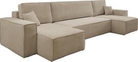 "Hugo" U formos kampinė sofa su miego funkcija ir lovos dėže, kampinė sofa, U formos sofa-lova (ruda) | Hugo U_Poso_02