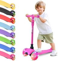 "Hurtle Scooter Kids Toddlers" - "Premium Scooter Tricycle Kickboard" su LED ratais