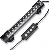 "hygger" 24/7 režimo povandeninis akvariumo LED apšvietimas, pilno spektro paslėptas žuvų rezervuaro apšvietimas su 3 eilių karoliukais, 7 spalvos, automatinis įjungimas ir išjungimas, saulėtekis, dienos šviesa, mėnulio šviesa, reguliuojamas laikmačio ryš
