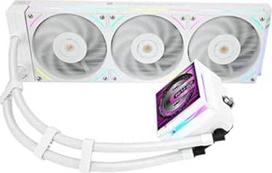 "Hyper Vision 360 UB ARGB White Liquid CPU Cooler", 3,95 colių IPS LCD ekranas su 480 x 480 raiška, magnetinis, 360 mm aušintuvas, skirtas AM4/AM5, LGA1851/1700/115x