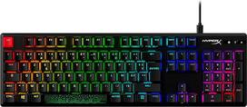 "HyperX Alloy Origins PBT" mechaninė žaidimų klaviatūra RGB PBT klavišų dangteliai RGB mechaniniai jungikliai Kompaktiškas nešiojamas patvarus aliuminio korpusas Reguliuojama kojelė
