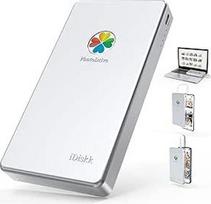 "iDiskk" 2 TB (2000GB) "Lightning" išorinis kietasis diskas, sertifikuotas MFi, saugykla "3-in-1" USB-C nešiojamieji kietieji diskai "iPhone"/"iPad"/"Mac/PC" ir naujausiems C tipo telefonams (sidabrinis)
