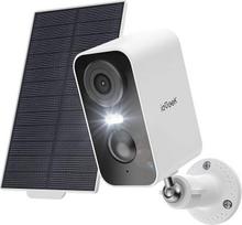 "ieGeek" 2K 3MP HD lauko saulės stebėjimo kamera, 360° PTZ stebėjimo kamera, lauko baterija, 2,4 GHz WLAN kamera su PIR judesio jutikliu, spalvotu naktiniu matymu, 2 krypčių garsu, IP65 (balta 4)