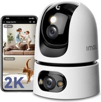 "Imou" 2K + 2K dvigubos kameros, stebinčios patalpas su žmogaus/gyvūno stebėjimo funkcija, 2,4/5GHz WLAN 360° PTZ vidaus stebėjimo kamera, spalvotas naktinis matymas, išmanusis sekimas, dvipusis garsas, sirena, privatus režimas, idealiai tinka