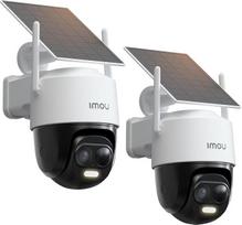 "Imou" 3K saulės stebėjimo kameros lauko baterija su dirbtinio intelekto asmens / transporto priemonės aptikimo funkcija, 360° PTZ WLAN IP kamera lauke belaidė, spalvotas naktinis matymas, automobilio sekimas, dvipusis garsas, sirena, privatus režimas, IP