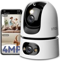 "Imou" 4 MP + 4 MP dviguba kamera Vidinė stebėjimo kamera su 2,4/5GHz "WiFi", dirbtinio intelekto asmens / augintinio aptikimo funkcija, 360° PTZ WLAN vidinė šunų kamera, spalvotas naktinis matymas, išmanusis sekimas, dvipusis garsas, sirena, privatus rež