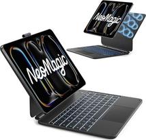 "Inateck NeoMagic" magnetinės klaviatūros dėklas "iPad Pro 13 2025/2024" (M5/M4), didelis manipuliatorius, LED Smart Power ekranas, 7 spalvos, 3 lygių foninis apšvietimas, QWERTZ, su rašiklio laikikliu, KB903