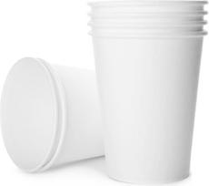 "Inoverse" 200 popierinių puodelių pakuotė, vienkartiniai kavos puodeliai - 200 ml, balti, kavos puodeliai, kartonas, 8 oz puodeliai arbatai, vienkartiniai puodeliai, popieriniai puodeliai, kavos puodeliai, karšti šalti gėrimai