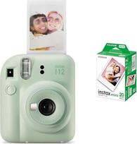 "INSTAX Mini 12" momentinis fotoaparatas "Mint Green" + standartinė mini juostelė (20 vnt.)