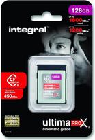 "Integral" 128GB "CFexpress" B 2.0 tipo atminties kortelė, 8K RAW ir 4K 120 FPS, 1800MB/s skaitymo, 1200MB/s rašymo, 450MB/s nuolatinio įrašymo, skirta profesionaliems fotografams ir filmų kūrėjams