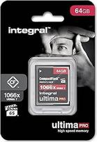 "Integral" 64GB "Compact Flash" kortelė UDMA-7 1066x greitis VPG-65 160MB/s skaitymo ir 135MB/s rašymo greitis Profesionali didelės spartos atminties kortelė