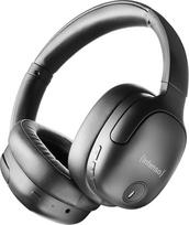 "Intenso O400HA" ausinės per ausis - hibridinės aktyvaus triukšmo slopinimo ausinės, iki 75 valandų veikimo laiko ir "Bluetooth 5.3", su muzikos režimu, skaidrumo režimu ir greitu įkrovimu, juodos spalvos