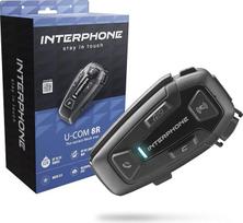 "Interphone U-COM 8R" - "Bluetooth" ausinės motociklui - 24 žmonių motociklo domofonas, kurio veikimo nuotolis iki 1,6 km - "Bluetooth" laisvų rankų įrangos rinkinys motociklininko šalmui