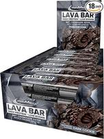"IronMaxx Lava" baltyminis batonėlis "Dark Cookie" - 18 x 40 g | Daug baltymų turintis batonėlis su kreminiu branduoliu ir žemės riešutų karamele | Mažai cukraus ir be palmių aliejaus