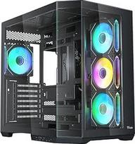 "Itek" korpusas "Dark Cave AKU" - "Gaming Tower" - ATX - 4 x 12 cm ARGB ventiliatorius - USB3 ir C tipo šoninė ir priekinė sienelės iš grūdinto stiklo